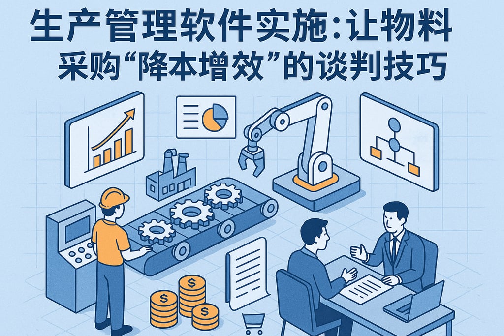 生产管理软件实施：让物料采购 “降本增效” 的谈判技巧